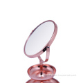 Miroir de bureau personnalisé grossissant rond double face couleur